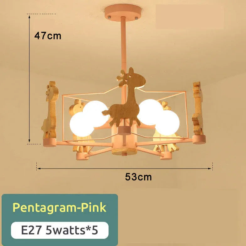 Deckenleuchten fürs Schlafzimmer nordisch Holz Cartoon