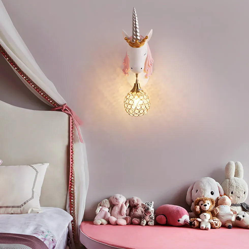 Blue Single Arm Wall Light For Children's Room Minori Pv Ip20 Led