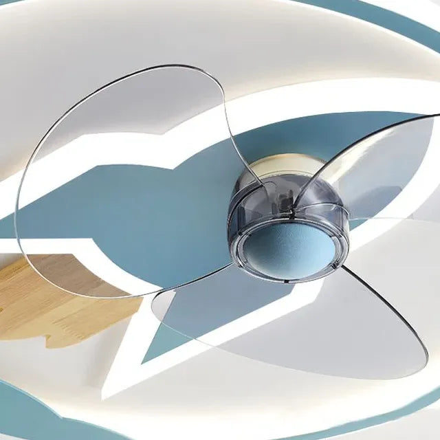 Ceiling Fan With Light For Bedroom Minori Metal Led