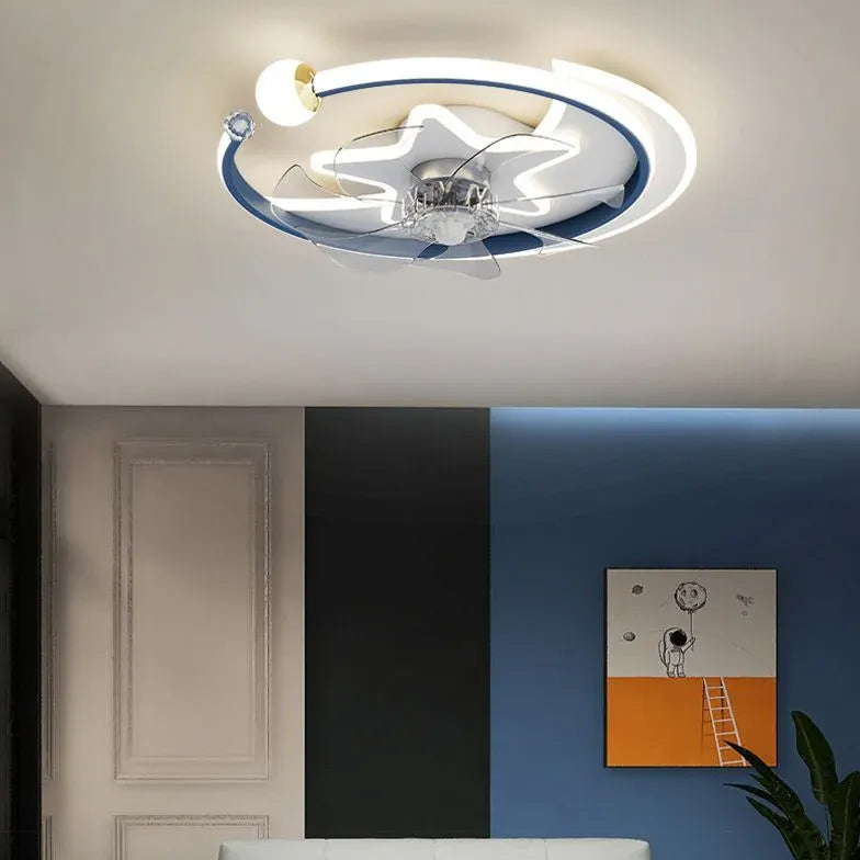 Ceiling Fan With Light For Bedroom Minori Metal Led Dimmable Ip20