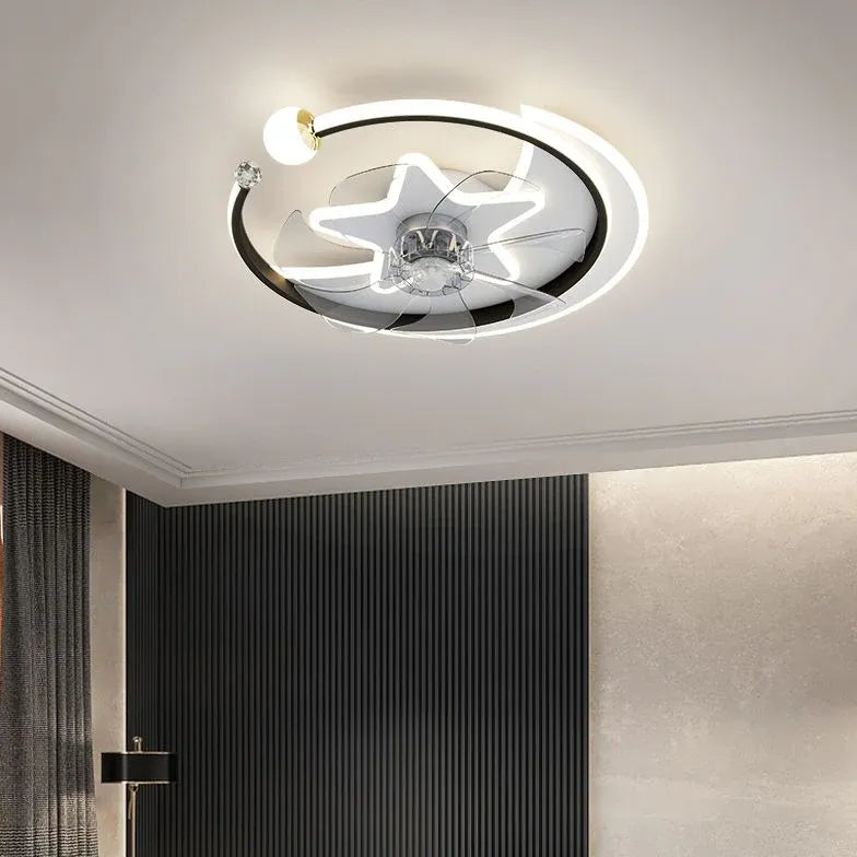 Ceiling Fan With Light For Bedroom Minori Metal Led Dimmable Ip20