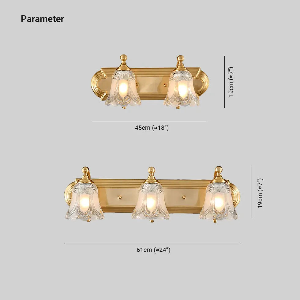 Gold Multi Arm Wall Light For Bathroom Felicie Metal Ip44