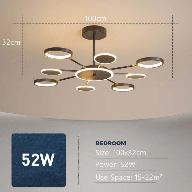 Decken Kronleuchter LED moderne leichte Luxusvariante