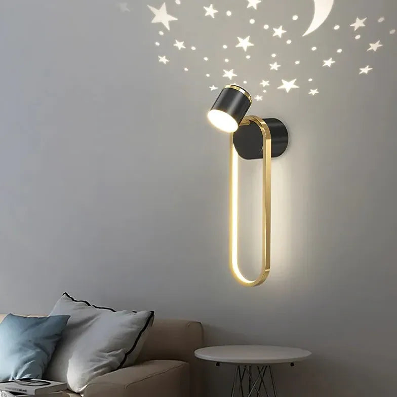 Single Arm Wall Light For Bedroom Modern Simplicity Metal Led