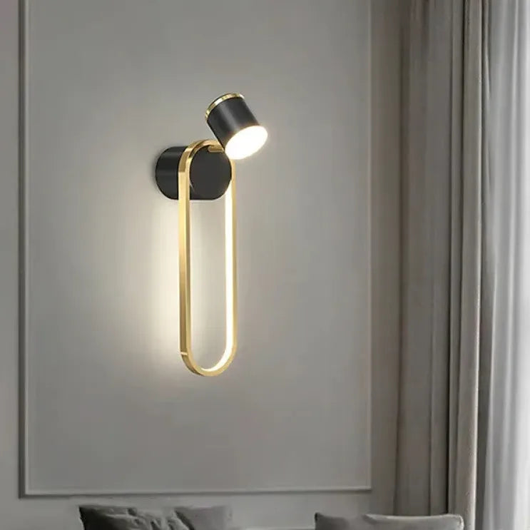 Single Arm Wall Light For Bedroom Modern Simplicity Metal Led