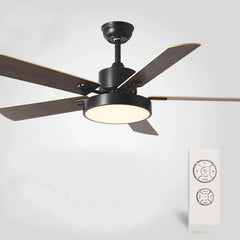 Ceiling Fan With Light For Study Room Morandi Metal Ip20 Dimmable Led