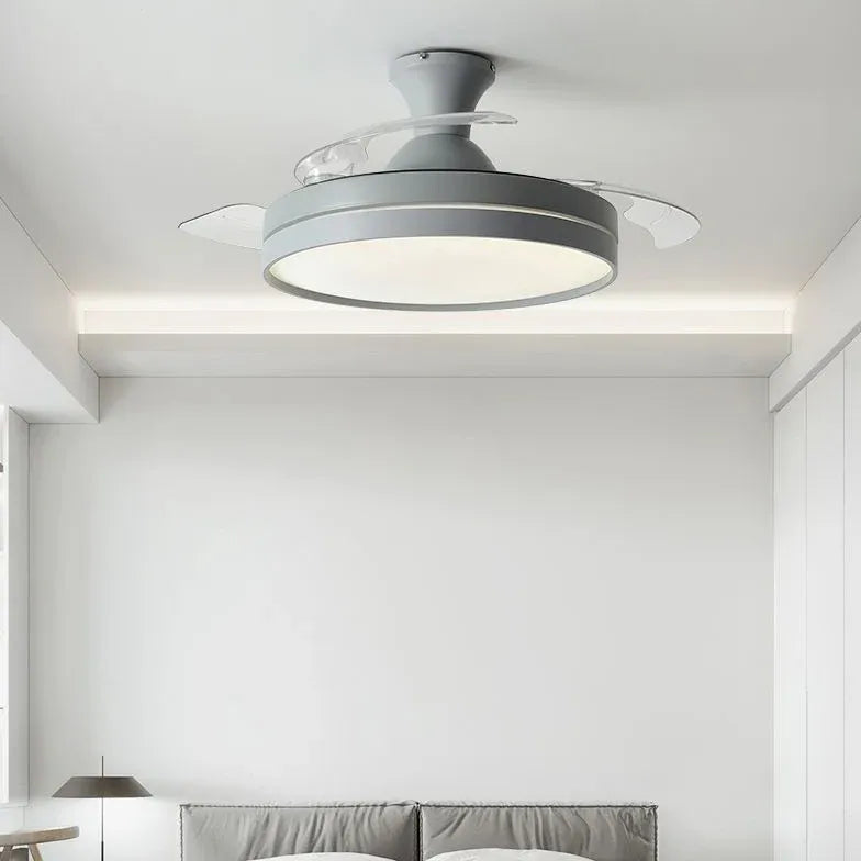 Ceiling Fan With Light For Bedroom Morandi Metal Dimmable Ip20