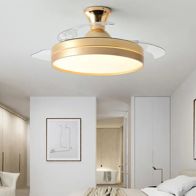 Ceiling Fan With Light For Bedroom Morandi Metal Dimmable Ip20