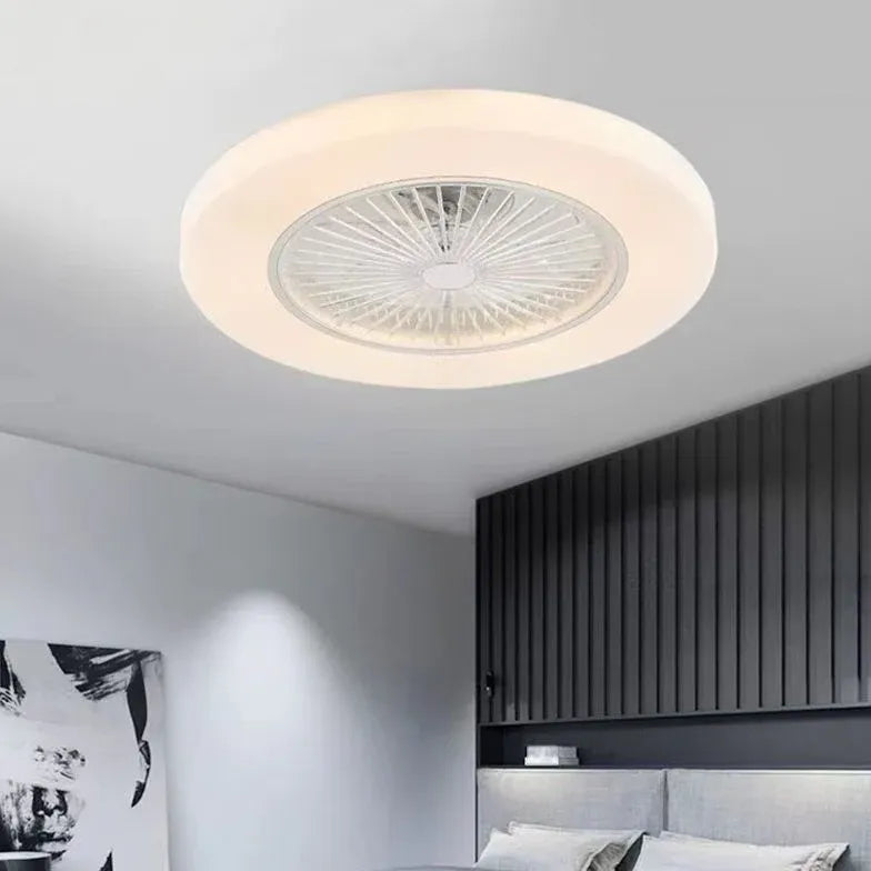 Ceiling Fan With Light For Bedroom Morandi Metal Led