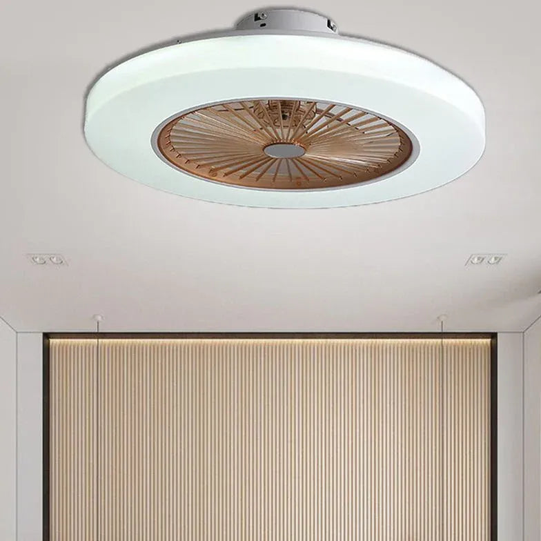 Ceiling Fan With Light For Bedroom Morandi Metal Led