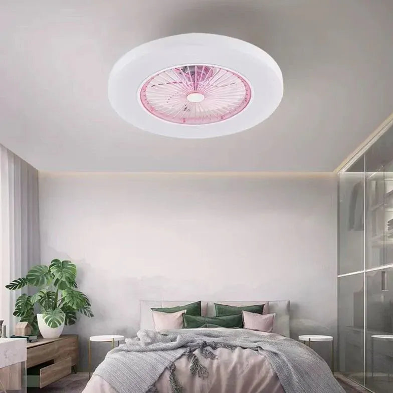 Ceiling Fan With Light For Bedroom Morandi Metal Led