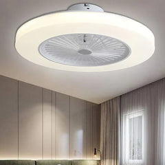 Ceiling Fan With Light For Bedroom Morandi Metal Led