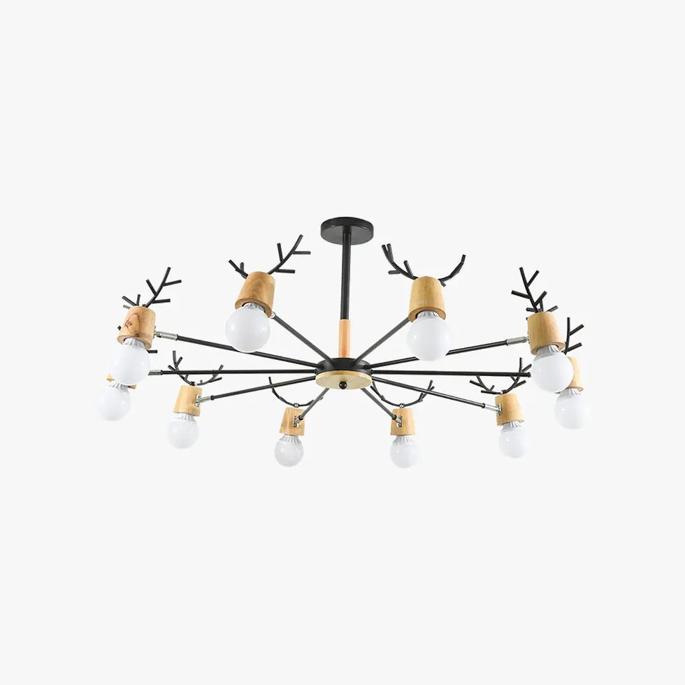 Statement Pendant Light For Children's Room Morandi Metal Led Neutral Light