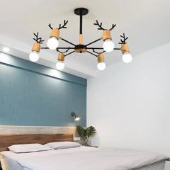 Statement Pendant Light For Children's Room Morandi Metal Led Neutral Light