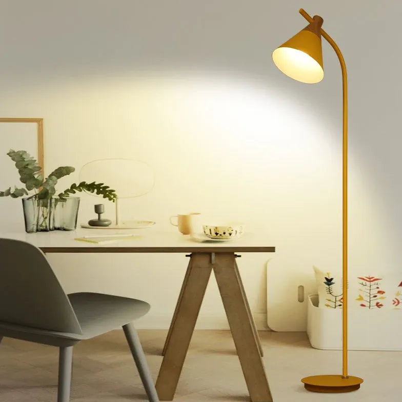 Yellow Floor Lamp For Bedroom Morandi Metal Led Ip20