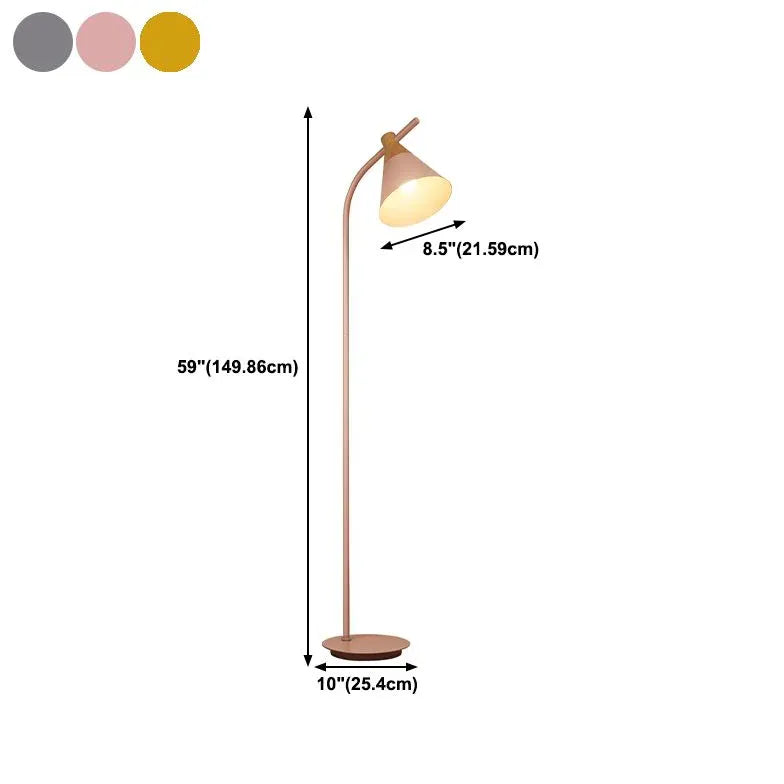 Yellow Floor Lamp For Bedroom Morandi Metal Led Ip20