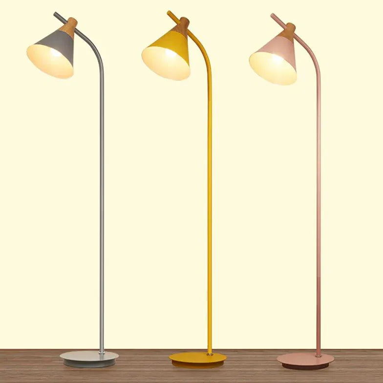 Yellow Floor Lamp For Bedroom Morandi Metal Led Ip20