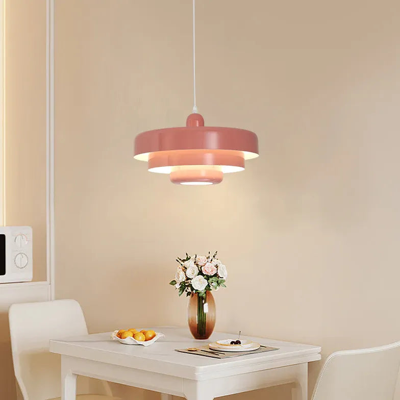 Light Single Pendant For Living Room Morandi Metal Led