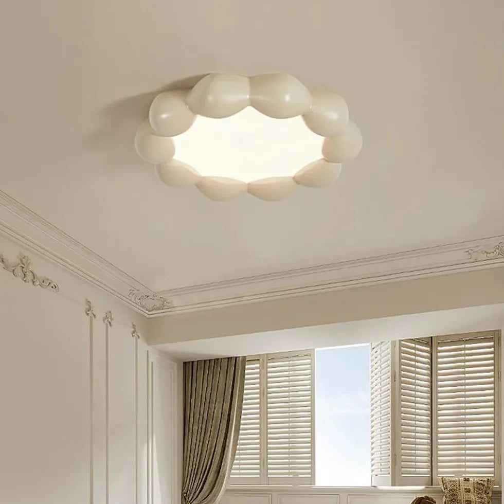 Flush Light For Bedroom Morandi Resin Led Ip20 Dimmable