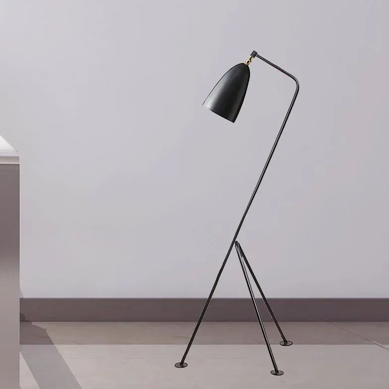 Black Tripod Floor Lamp For Bedroom Morandi Metal Plug Led Ip20