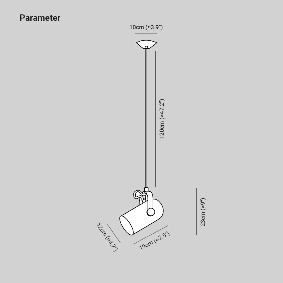 Light Single Pendant For Living Room Morandi Metal