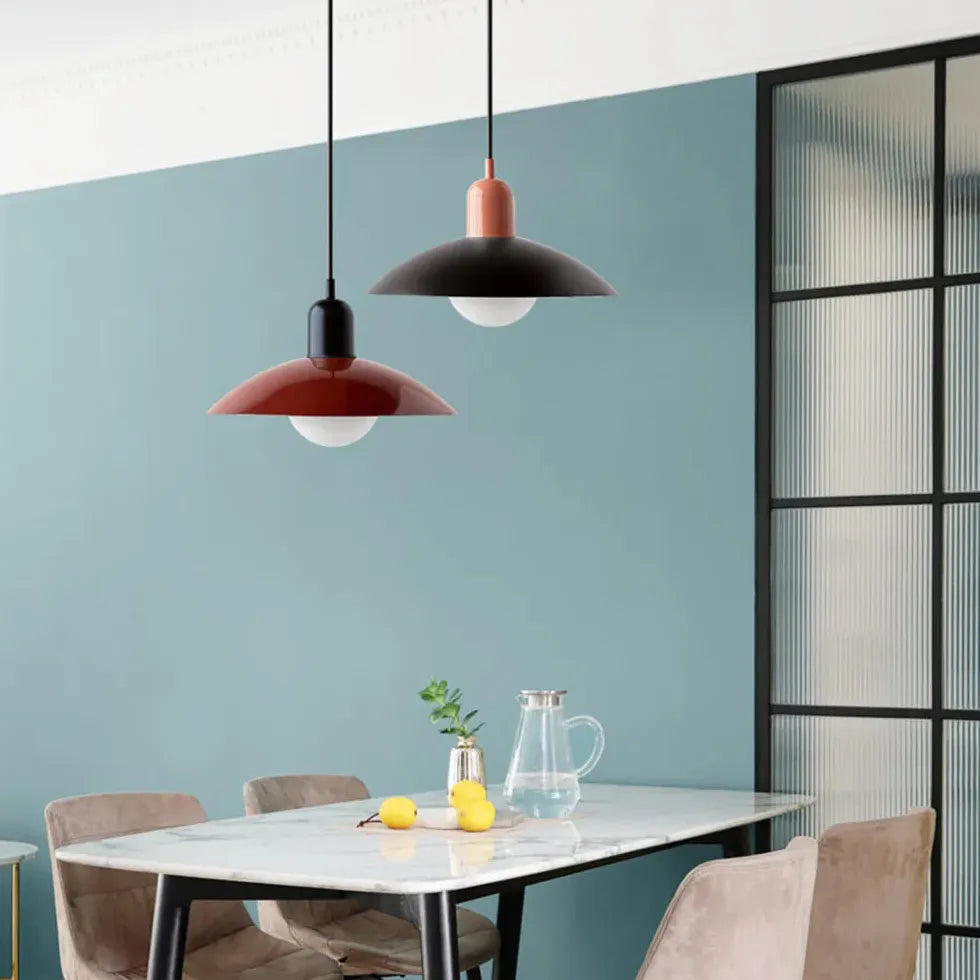 Light Single Pendant For Bedroom Morandi Metal