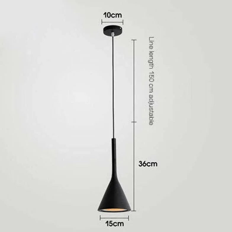 Bedside Pendant Light For Bedroom Triangle Morandi Metal Warm White Led Ip20