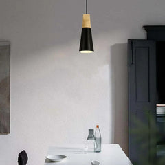 Morandi Multi-shaped Wood And Metal Pendant Light