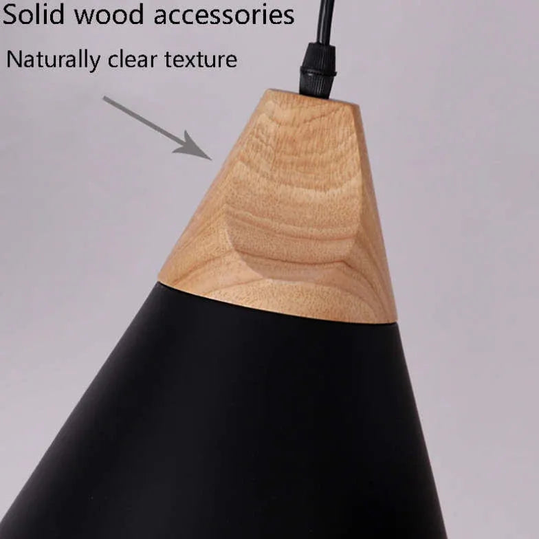 Morandi Multi-shaped Wood And Metal Pendant Light