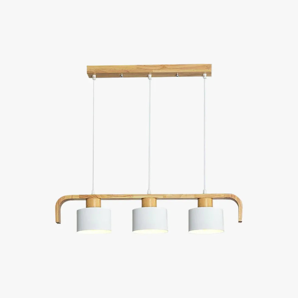 Chandelier For Bedroom Cylinder Morandi Wood Warm White