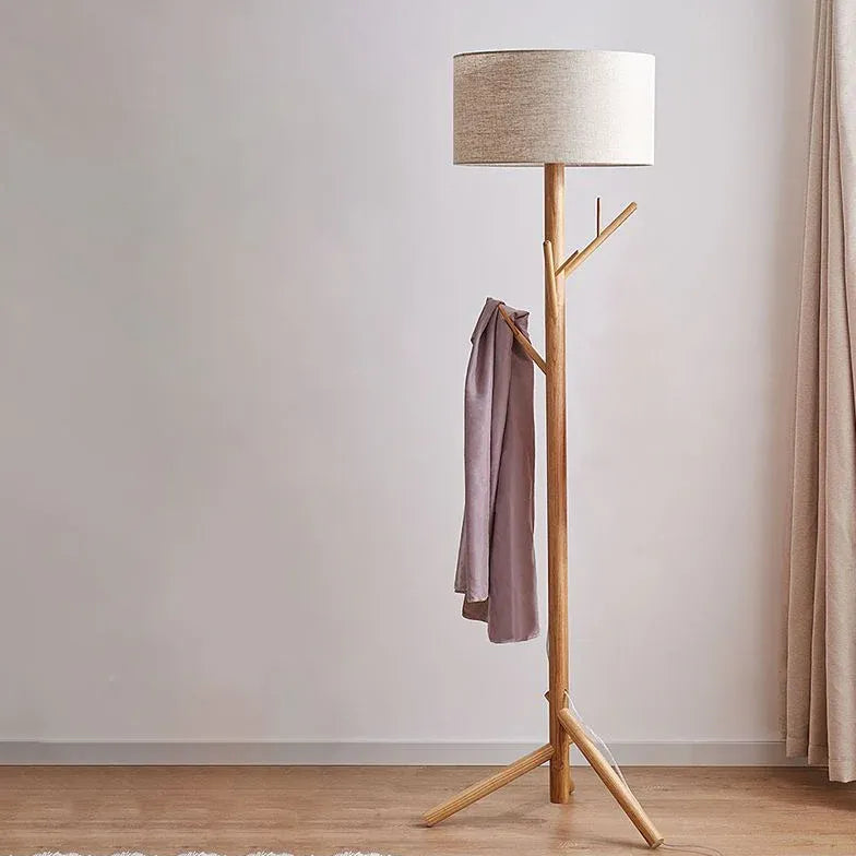 Tripod Floor Lamp For Bedroom Muto Wood Led