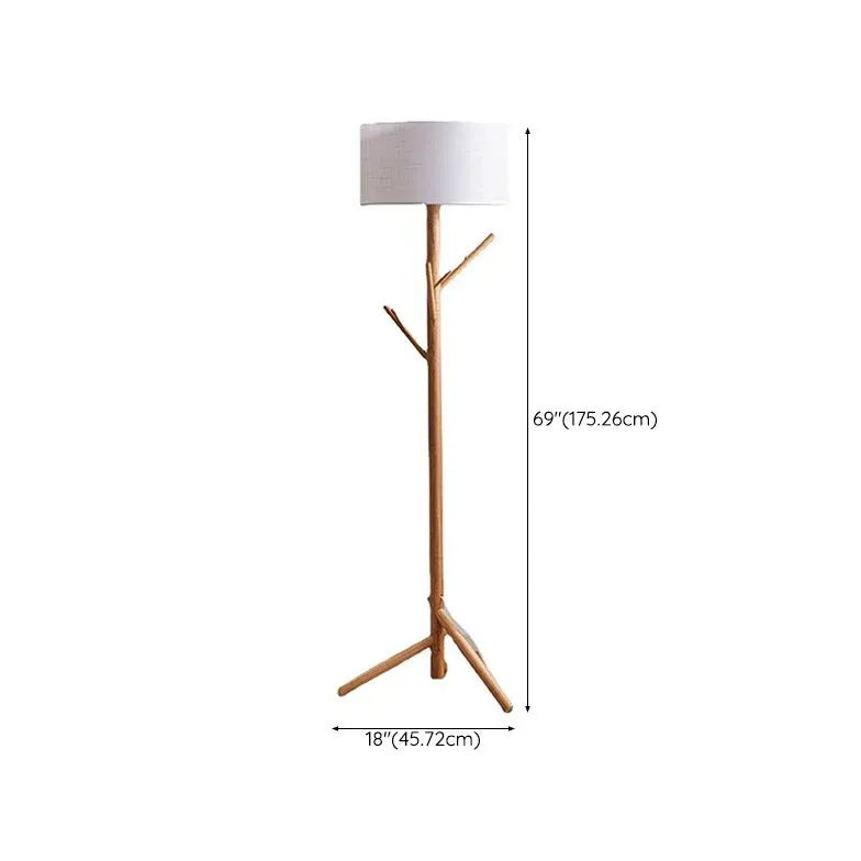 Tripod Floor Lamp For Bedroom Muto Wood Led