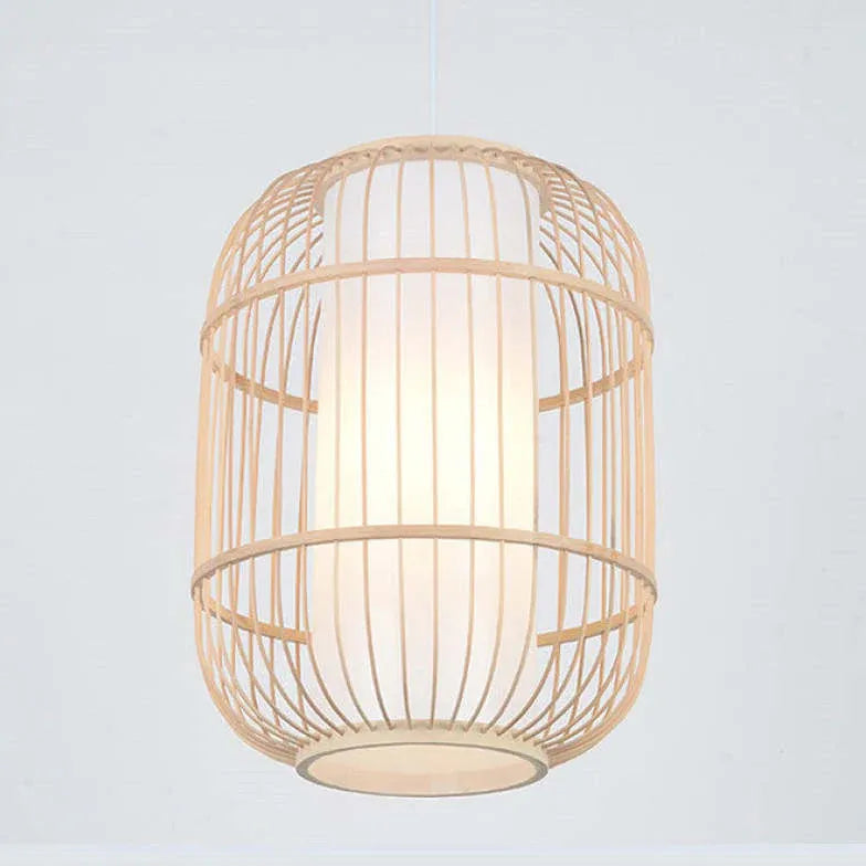 Muto Hand-woven Knitted Rattan Bamboo Vintage Hanging Pendant Light