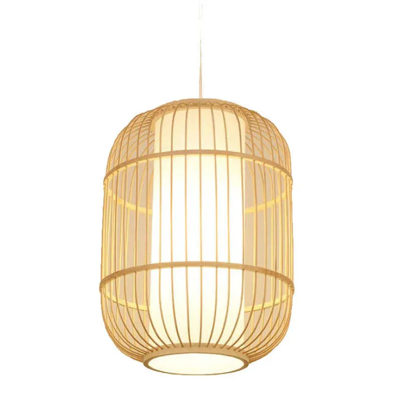 Muto Hand-woven Knitted Rattan Bamboo Vintage Hanging Pendant Light