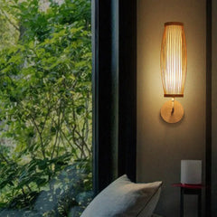 Single Arm Wall Light For Bedroom Muto Bamboo Led