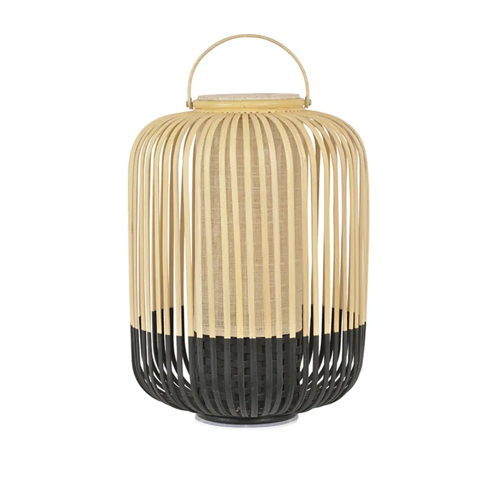 Black Outdoor Floor Lamp Muto Bamboo Ip65 Led Outdoor Usb