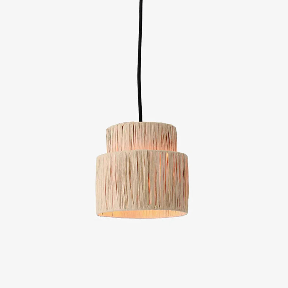 Light Single Pendant For Bedroom Muto Rattam Metal & Rattan