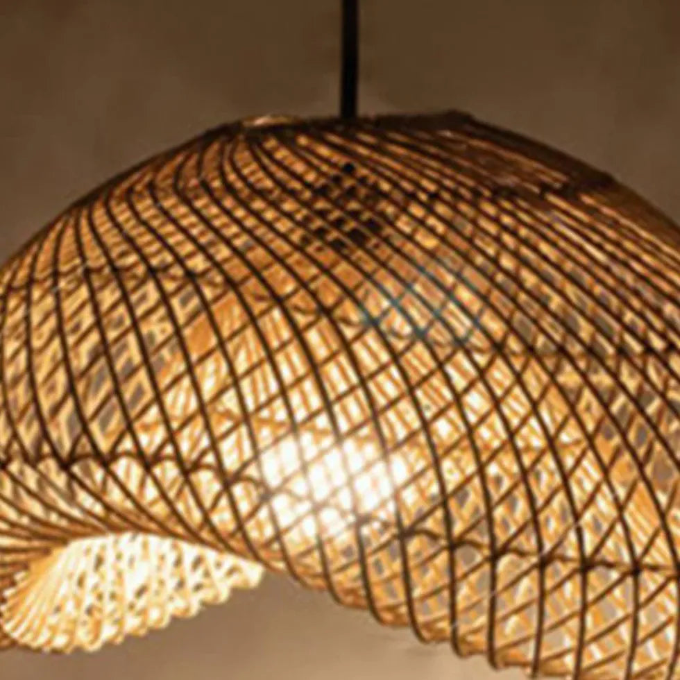 Rattan For Bedroom Muto Metal & Rattan Led