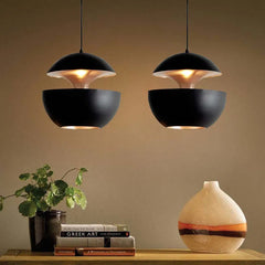 Black Light Single Pendant For Bedroom Nazifa Metal Led Warm White Ip20