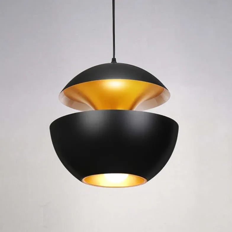 Black Light Single Pendant For Bedroom Nazifa Metal Led Warm White Ip20