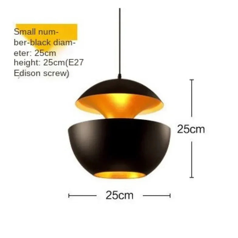 Black Light Single Pendant For Bedroom Nazifa Metal Led Warm White Ip20