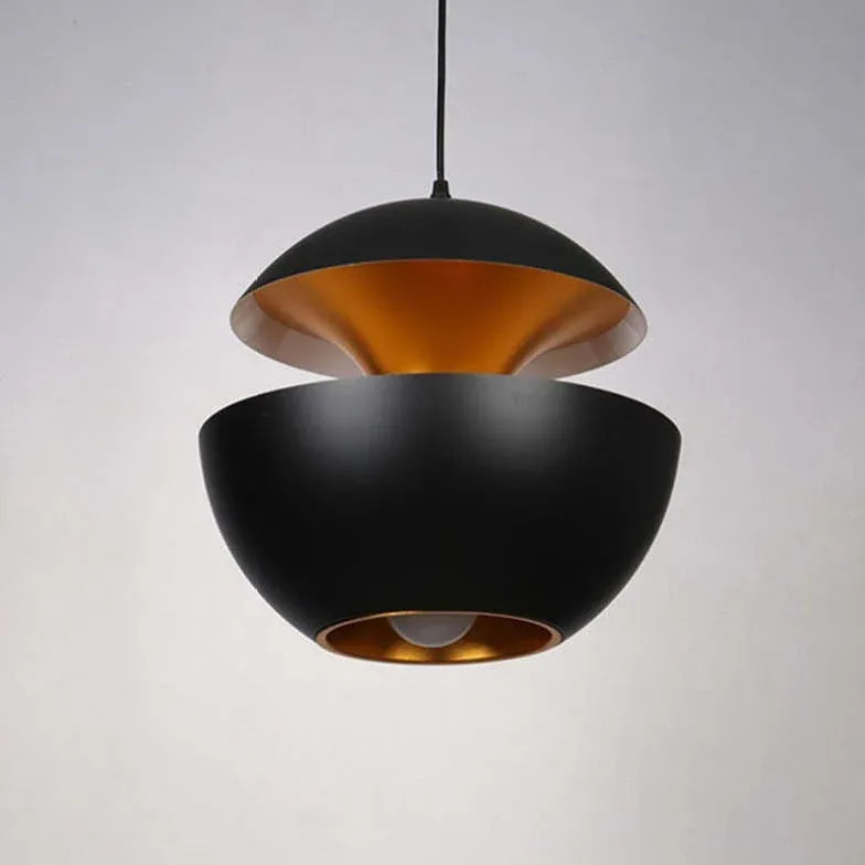 Black Light Single Pendant For Bedroom Nazifa Metal Led Warm White Ip20