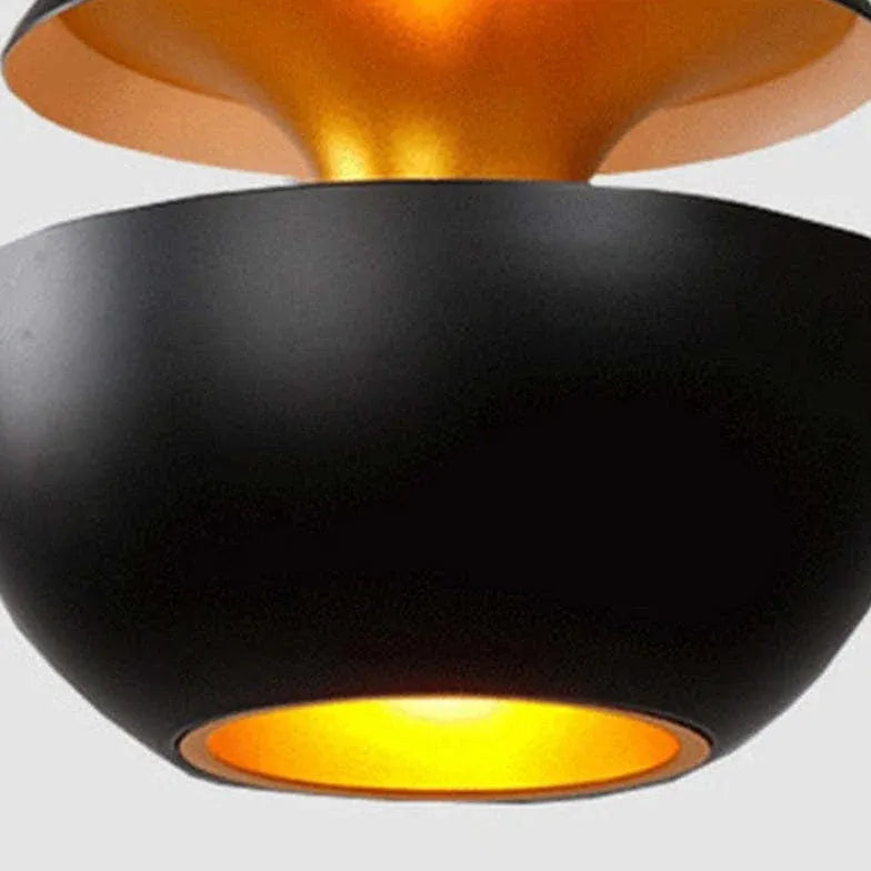 Black Light Single Pendant For Bedroom Nazifa Metal Led Warm White Ip20