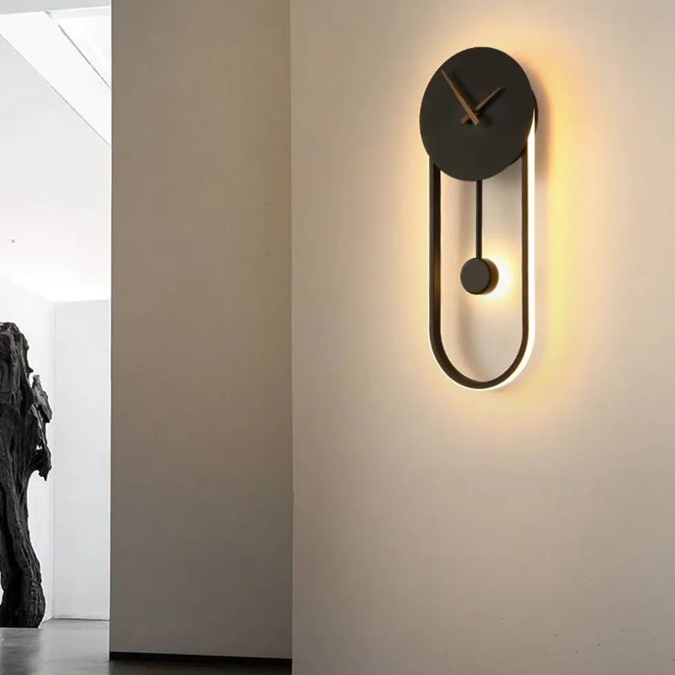 Black Flush Wall Light For Bedroom Nielsen Metal Led