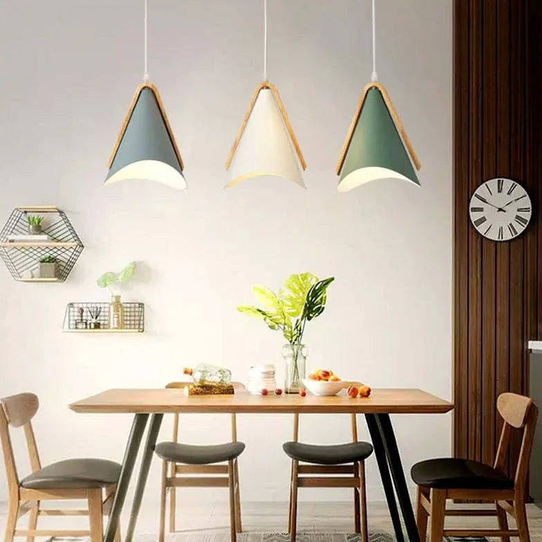 Nordic Macaron Bedside Pendant Light Metal