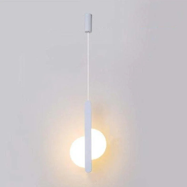 Black Light Single Pendant For Study Room Nyla Metal & Acrylic Ip20