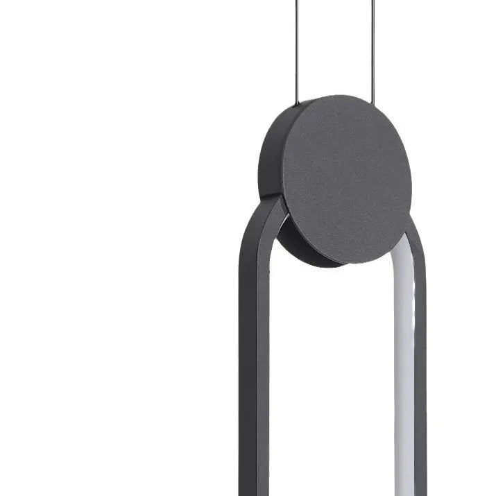 Black Light Single Pendant For Study Room Nyla Metal & Acrylic Ip20