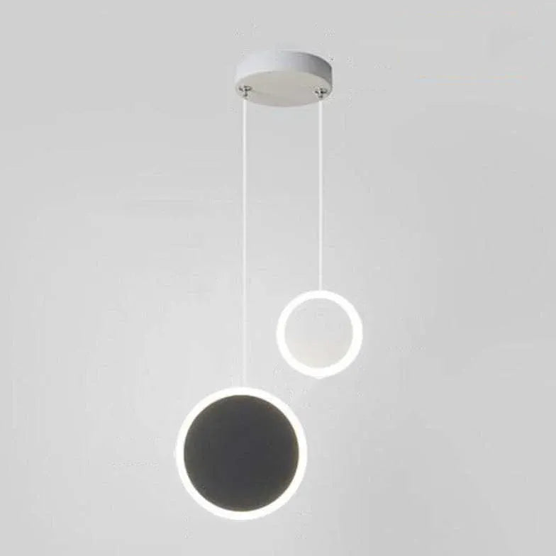 Black Light Single Pendant For Study Room Nyla Metal & Acrylic Ip20