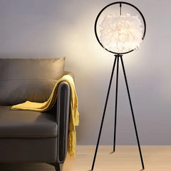 Black Tripod Floor Lamp For Bedroom O'moore Metal Ip20 Plug Led