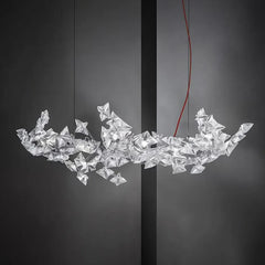 Silver Statement Pendant Light For Bedroom Olivia Pvc Ip20